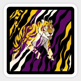 PRIDE- Nonbinary tiger Sticker